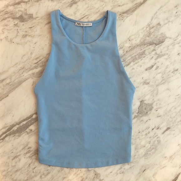 Zara ice blue top - Picture 2 of 4